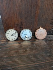 3 Vintage Elgin Pocket Watch Movements Working 15j  17j Parts/Repair