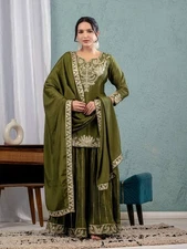 Ready To Wear Dress Anarkali Gown Pakistani Eid Salwar Kameez Wedding Party New