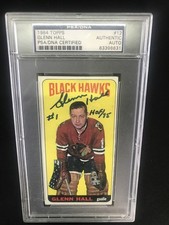 1964 Topps #12 Glenn Hall Auto PSA DNA