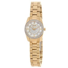 Bulova 98X137 Crystal White Dial 23.5 mm Women's Watch New