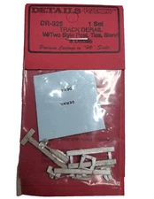 Details West SE-925 HO Spur & Yard Track Derail Derailer White Metal + Decals