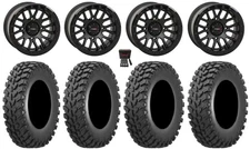 System 3 SB-9 Bdlk 15" Wheels Matte Bk 30" Cross Trail Tires Ranger XP 9/1K