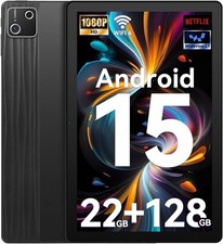 2025 Latest Android 15 Tablet,Tablet 10 Inch with 22GB 128GB 1TB TF,Black