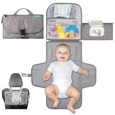 Waterproof Baby Diaper Changing Pad Non-Irritating Foldable Travel Bag with Pock