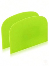 2 Pack Dough Scraper Cutter Bench Scraper Pizza Pastry Cutter Dual Sided.