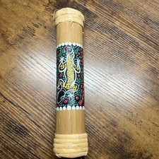 Handmade Bamboo Rain Stick Energy Cleansing Healing Music Maker Lizard