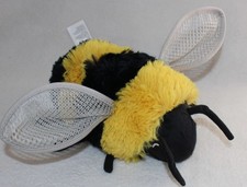 IKEA SKOGSDUVA BUMBLE BEE SOFT TOY 9"  MESH WINGS BENDY ANTENNAE -