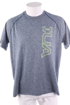 UNDER ARMOUR Sport Shirt Fitness Workout L Blau #7753