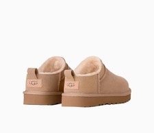 UGG Women  s Ultra Mini Platform Slip-On Suede Shearling Slippers