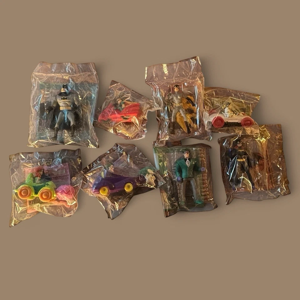 Batman The Animated Series 1993 McDonalds Happy Meal Brinquedos Conjunto Completo de 8 Vintage - Imagem 2 de 4