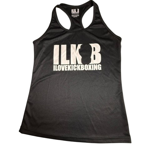 Débardeur femme ILKB I Love Kickboxing Racerback petit noir athlétique-889 - Photo 1/5
