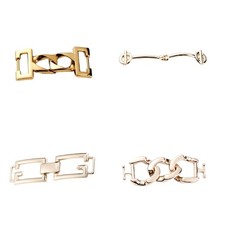 Shoe Metal Chain Decoration Zincs Alloys Loafers Buckle for Dress Shoes and Boot