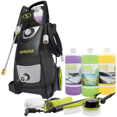 #ad Sun Joe Electric Pressure Washer Auto Cleaning System and 3 Pack Concentrate $281.99