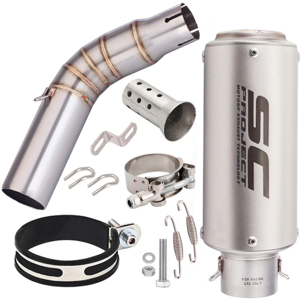 Slip for Suzuki SV650 2003-2015 Modified System Exhaust Tips Muffler Link Pipe - Image 2 of 4