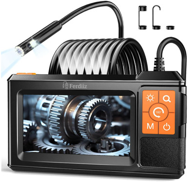 Boroscopio dual 1920P HD, IPS 4.3'', 8 LED, cable 5 m, luz trasera, IP67.