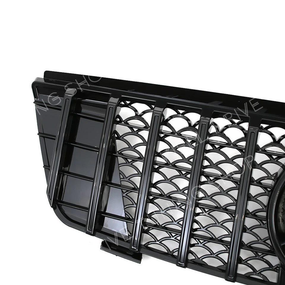 For Mercedes Benz ML-Class W164 2005-2008 ML350 ML500 Glossy Black Front Grille - Изображение 4 из 4
