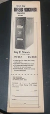 1974 Drag Racing USA Magazine cases,vtg paper ad 