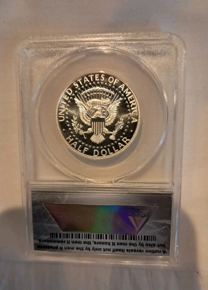 2014-S 50C Kennedy Half Dollar 50th Anniversary ANACS Enhanced 70 Easy DMPL - Image 4 of 4