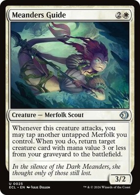 Meanders Guide - Foil Light Play, English Magic the Gathering MTG Lorwyn Eclipse