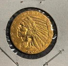 1909 D GOLD $5 DOLLAR INDIAN HEAD HALF EAGLE AU DETAILS