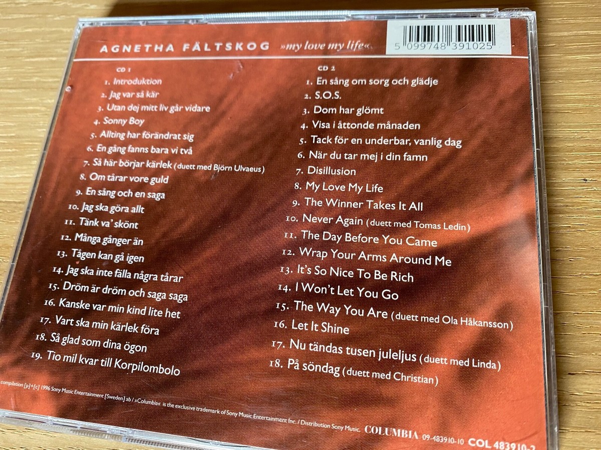 AGNETHA FOLTSKOG/ MY LOVE MY LIFE/ 1996年 AGNETHA FÂLTSKOG 