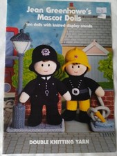 MASCOT DOLLS with Display Stands - JEAN GREENHOWE Knitting Pattern Book