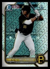 2022 Bowman #BCP-91 Matt Fraizer Chrome Prospects Mojo Refractor card