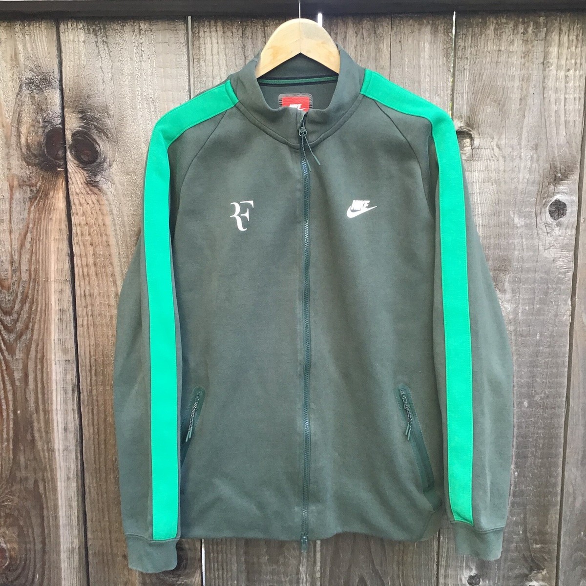 NIKE ROGER FEDERER フェデラー テックフリース ジャケット Nike tech fleece RF Roger Federer green tennis full zip