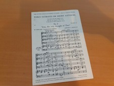 Jesu, The Very Thought Of Thee - Sheet Music - 3 Introits Or Short Anthems