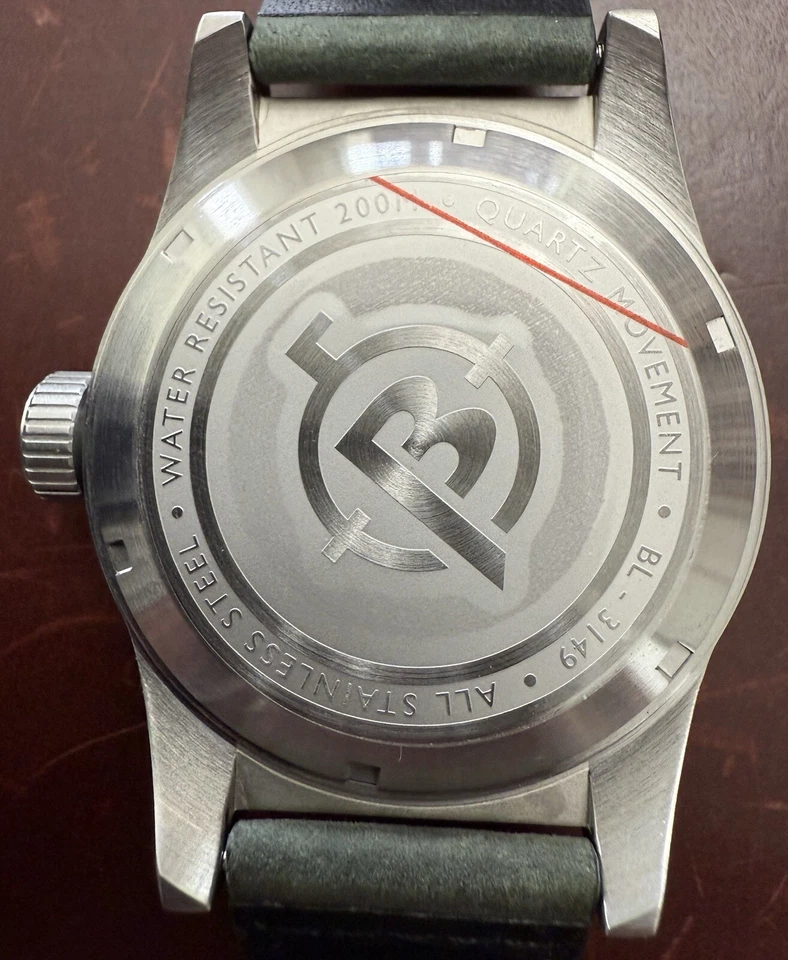 Reloj de cuarzo Ballast Amphion GMT BL-3149-01 verde 48 mm con correa de cuero Foto 3 de 4