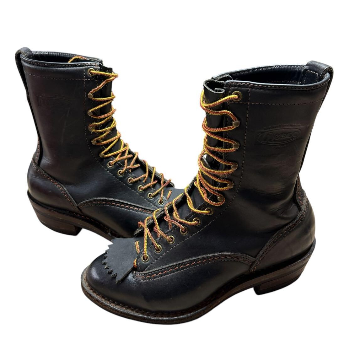 WESCO★箱　9E 27cm western highliner ブラック WESCO Size 9E 27cm Western Highliner Black Men's Engineer