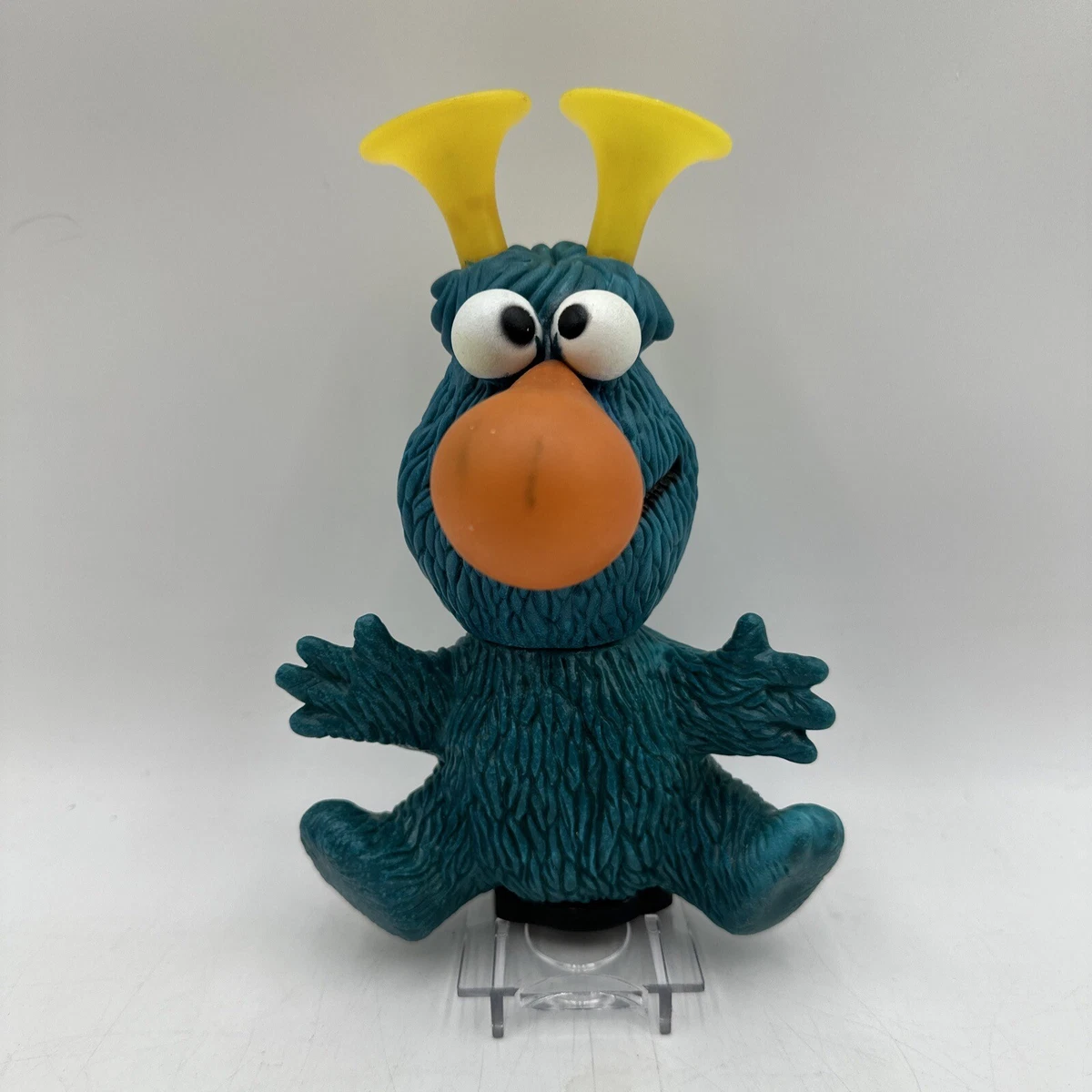 Rare Vintage sesame street Honker horn bicycle Bike horn Blue Monster Muppet