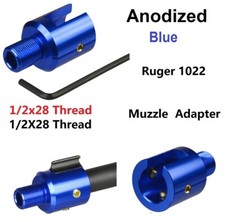 Anodized Blue1/2  x28 1/2-28 Ruger10 22 1022 10/22 TPI Muzzle Accessory Adapter