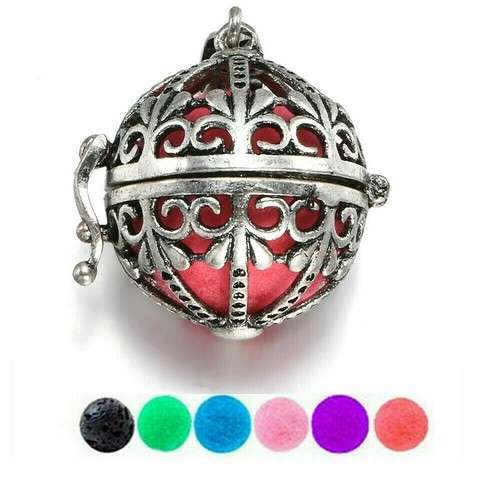 Popular Locket Necklace Fragrance Essential Oil Aromatherapy Diffuser Pendant - Picture 2 of 8