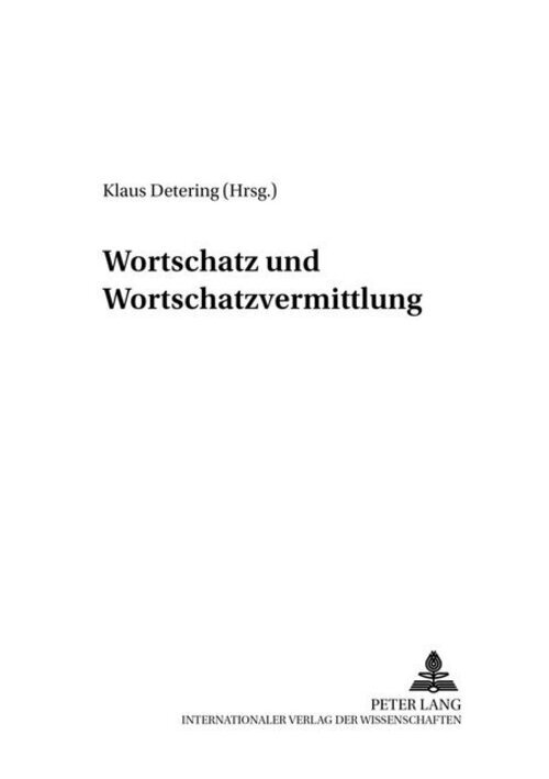 Thumbnail - Klaus Detering | Wortschatz Und Wortschatzvermittlung | Taschenbuch |
