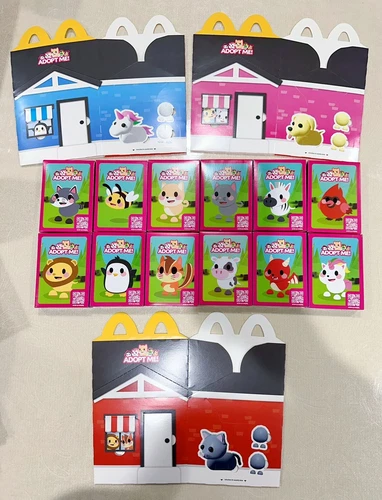 McDonald's Happy Meal Toys 2023 Australia "Adopt Me" Full Set Of 12 With Bonus