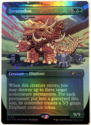 MTG Terastodon RAINBOW FOIL Secret Lair Drop Series 1318 NM | eBay