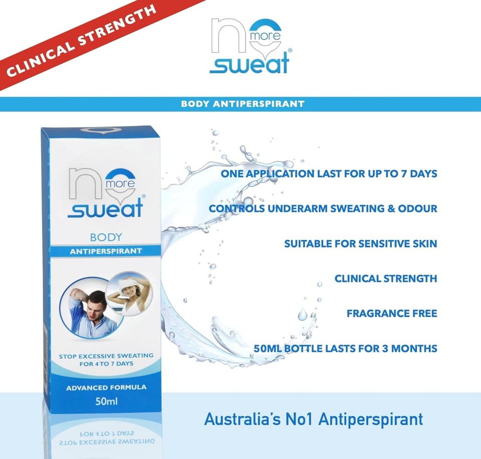 Total Body Antiperspirant Spray 96hr Protection, 50mL FAST & FREE NEW