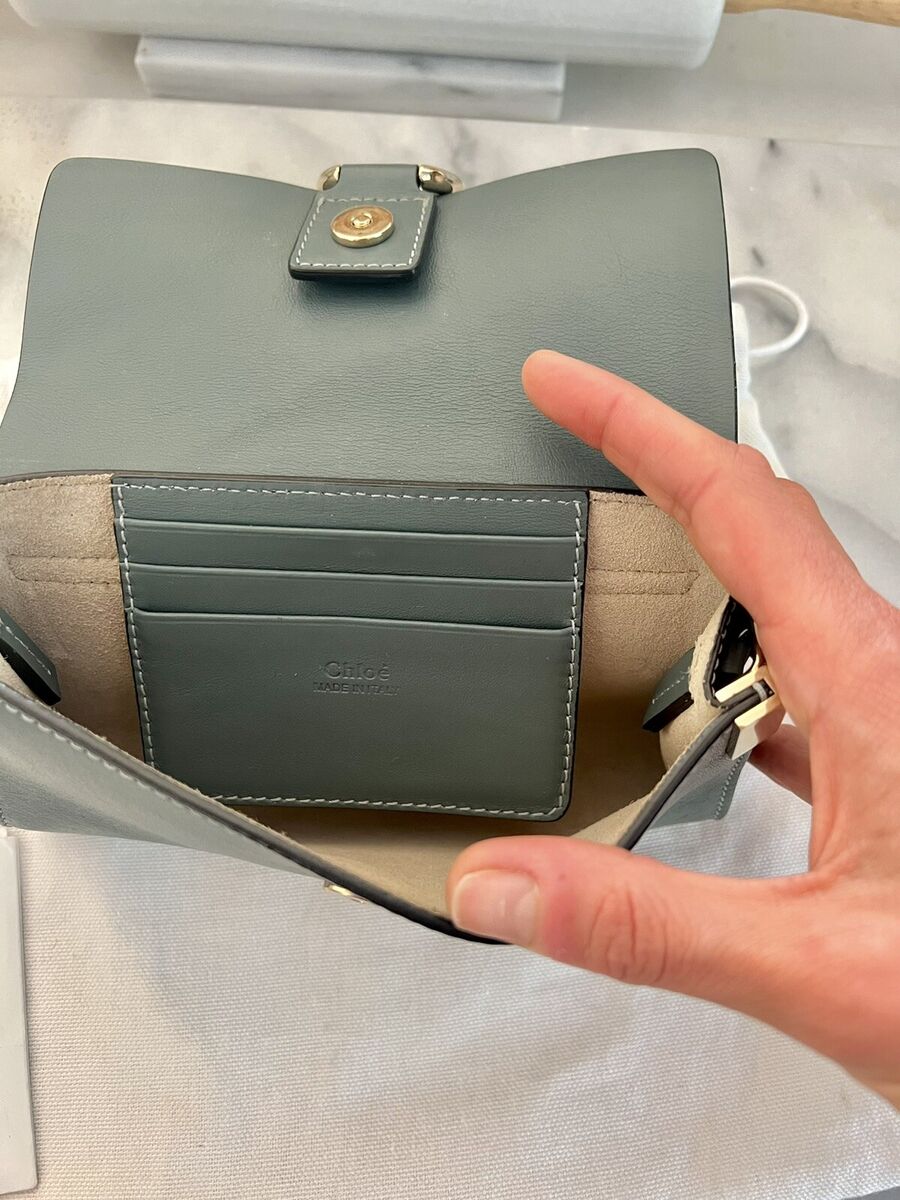 Chloe Faye Leather Mini Bag- Cloudy Blue- Dust Bag & Cards Chloe Faye Leather Mini Bag- Cloudy Blue- Dust Bag & Cards