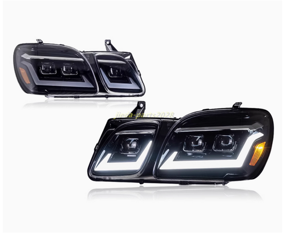 For Lexus LX470 LED DRL Left + Right Headlights Projector Assembly