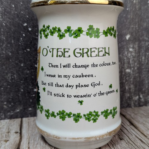 Vintage 1968 Old Fitzgerald Empty Porcelain Decanter Stitzel Weller Leprechaun - Picture 4 of 10