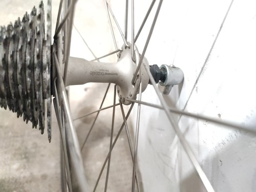 P ruote wheels road vintage Campagnolo Shimano 105 8 V S bici bike corsa - Picture 5 of 9