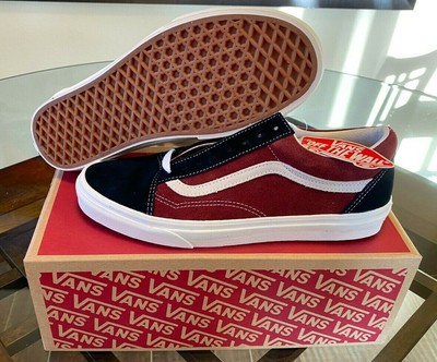 wine red vans old skool