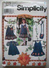 Girl's country jumper dress pattern 7015 size 3 4 5 6  uncut