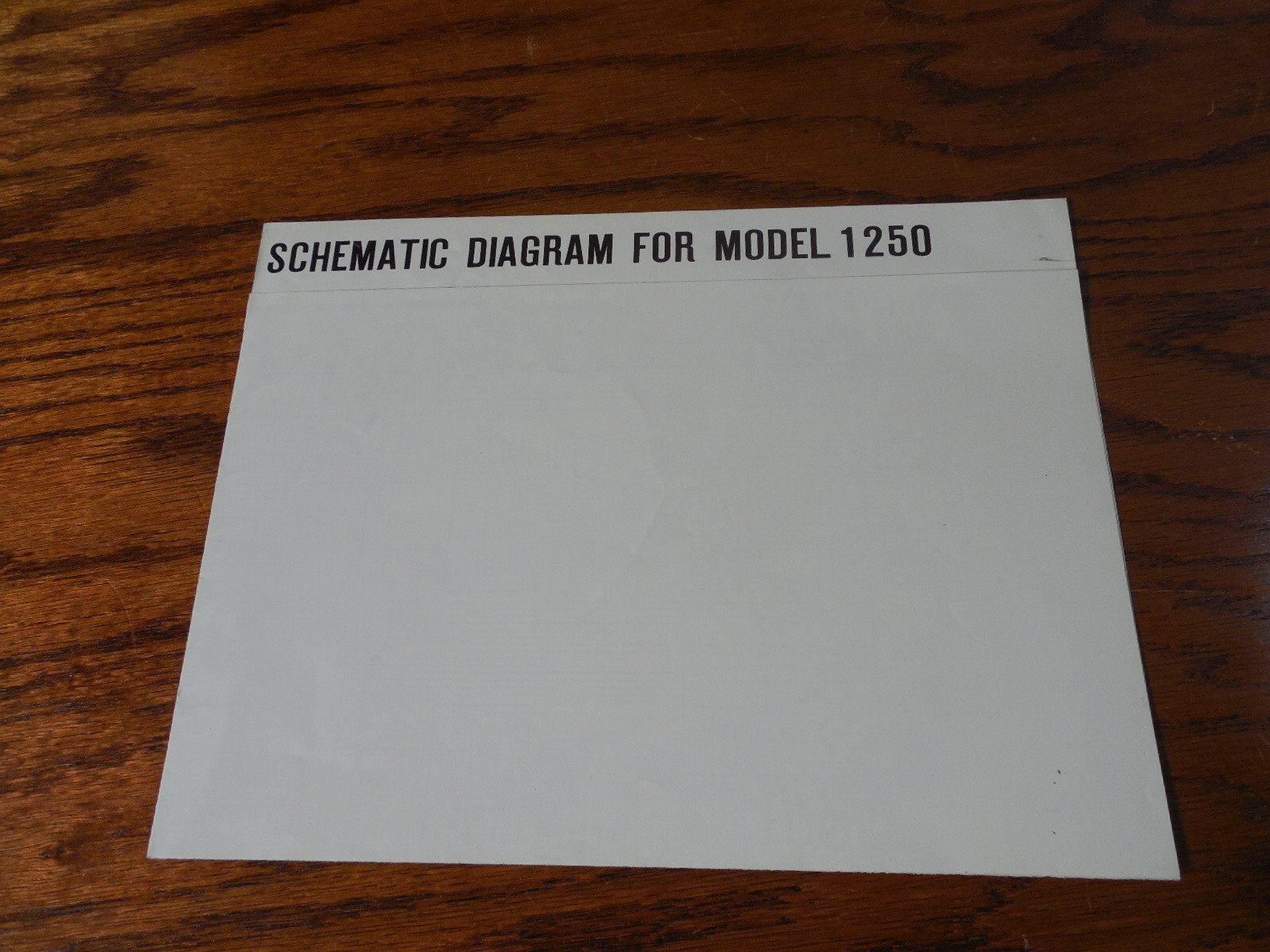 Marantz 1250 Schematic Diagram