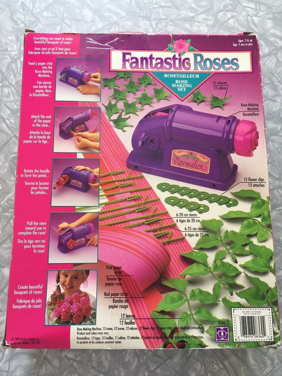 Vintage 1992 Fantastic Roses Flower Making Set Hasbro Refill Craft Toy Kids  Kit | eBay