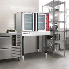 WILPREP Commercial Natural Gas Convection Oven 38" Full-Sz Single Deck 54000 BTU