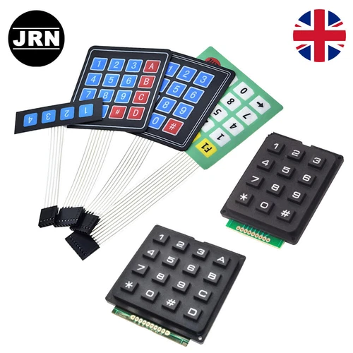 1x4/3x4/4x4/4x5 Matrix Array 4 to 20 Keys Switch Keypad Keyboard for Arduino UK