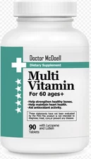 Multivitamin for 60+, Helps Body Make Blood Cells, Promotes Nerve Function