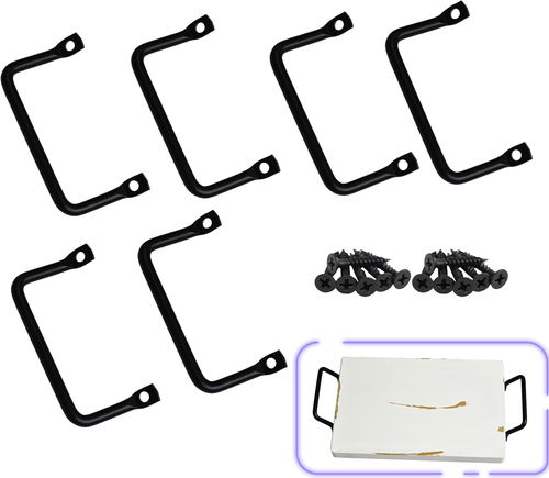 6 Pack Handles for Large Charcuterie Cutting Board - Handles for Serving Tray St - Picture 12 of 12